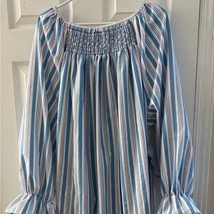 Smocked Flannel Nightgown